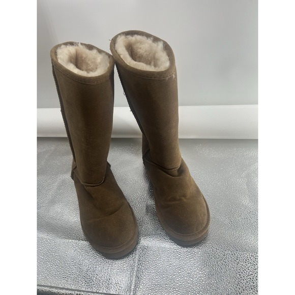 BearPaw Shoes - Bearpaw Women's Size 11 Hickory Elle Tall Suede Wool Sheepskin Winter Boots